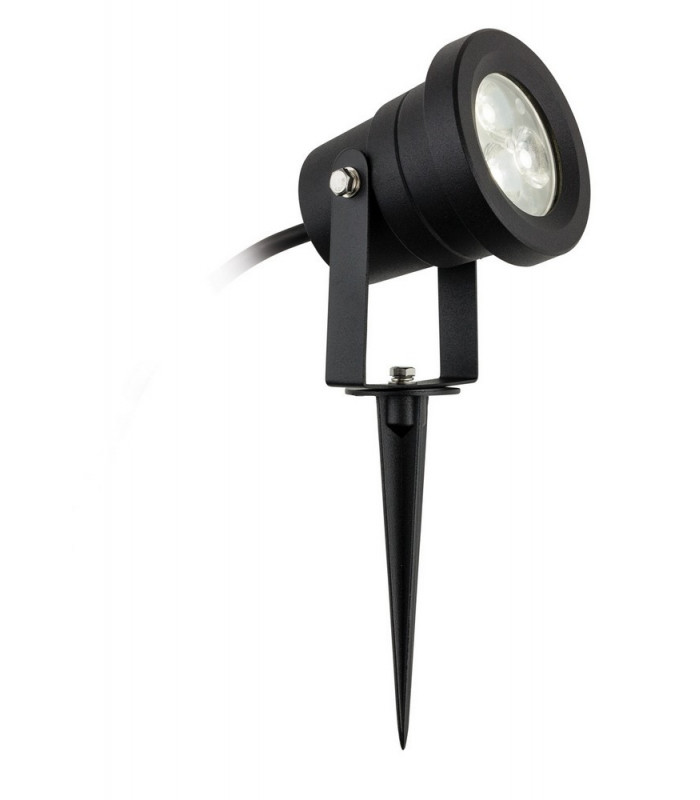 Outdoor Integrated LED Wall & Spike Light Black IP65