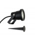 Outdoor Integrated LED Wall & Spike Light Black IP65