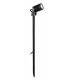 Outdoor Integrated LED Long Spike Ground Light Black IP65