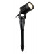 Outdoor Integrated LED Short Spike Ground Light Black IP65