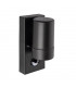 Outdoor PIR Motion Sensor Wall Downlight Black IP44, GU10