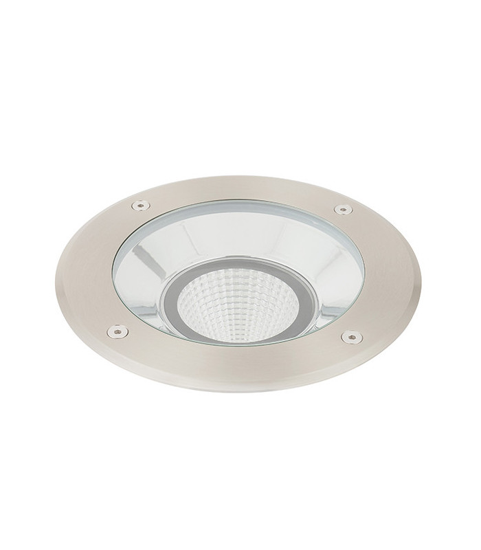 Outdoor 16.5W LED Recessed Ground Light Brushed Stainless Steel, IP67, 3000K