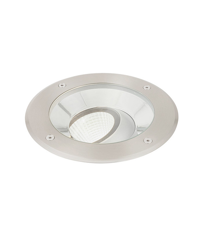 Outdoor 16.5W LED Recessed Ground Light Brushed Stainless Steel, IP67, 4000K