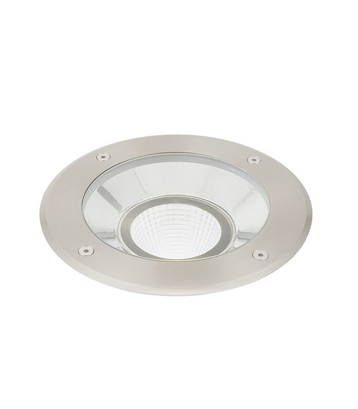 Outdoor 16.5W LED Recessed Ground Light Brushed Stainless Steel, IP67, 4000K
