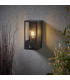 Outdoor Box Lantern Matt Black with PIR Motion Sensor, IP44
