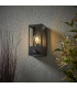 Outdoor Box Lantern Matt Black with PIR Motion Sensor, IP44