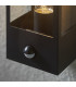 Outdoor Box Lantern Matt Black with PIR Motion Sensor, IP44