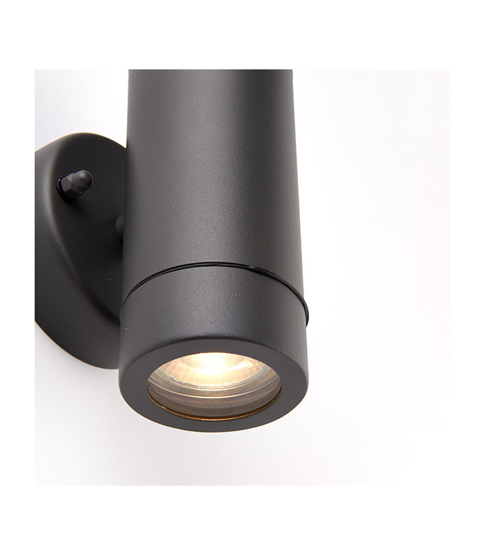 Outdoor Up Down Dimmable Wall Light Anthracite, IP44