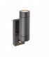 Outdoor Up Down Wall Light Anthracite with PIR Sensor, IP44