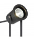 Outdoor 12W LED Spike Light Matt Black 4000K, IP65