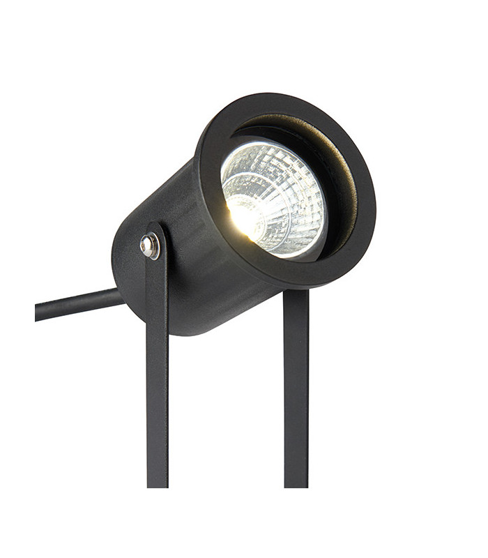 Outdoor 12W LED Spike Light Matt Black 4000K, IP65