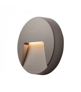 Outdoor Surface Mounted 3W LED Wall Light Grey, IP65