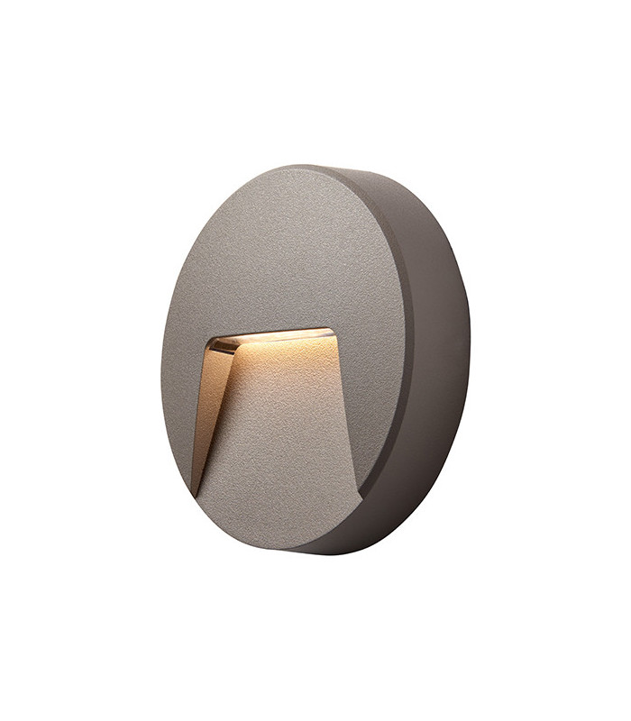 Outdoor Surface Mounted 3W LED Wall Light Grey, IP65