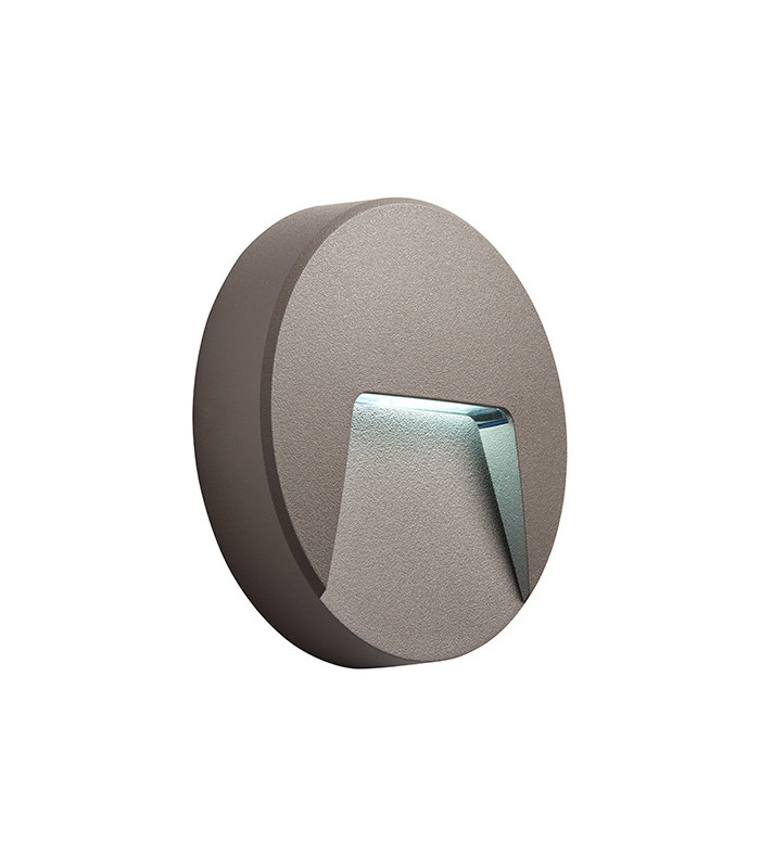 Outdoor Surface Mounted 3W LED Wall Light Grey, IP65