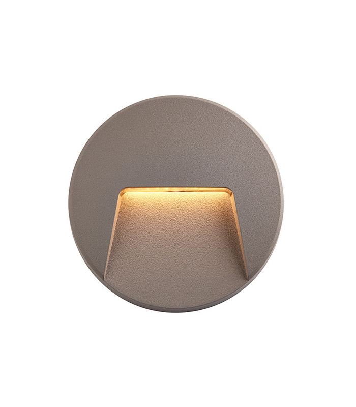 Outdoor Surface Mounted 3W LED Wall Light Grey, IP65