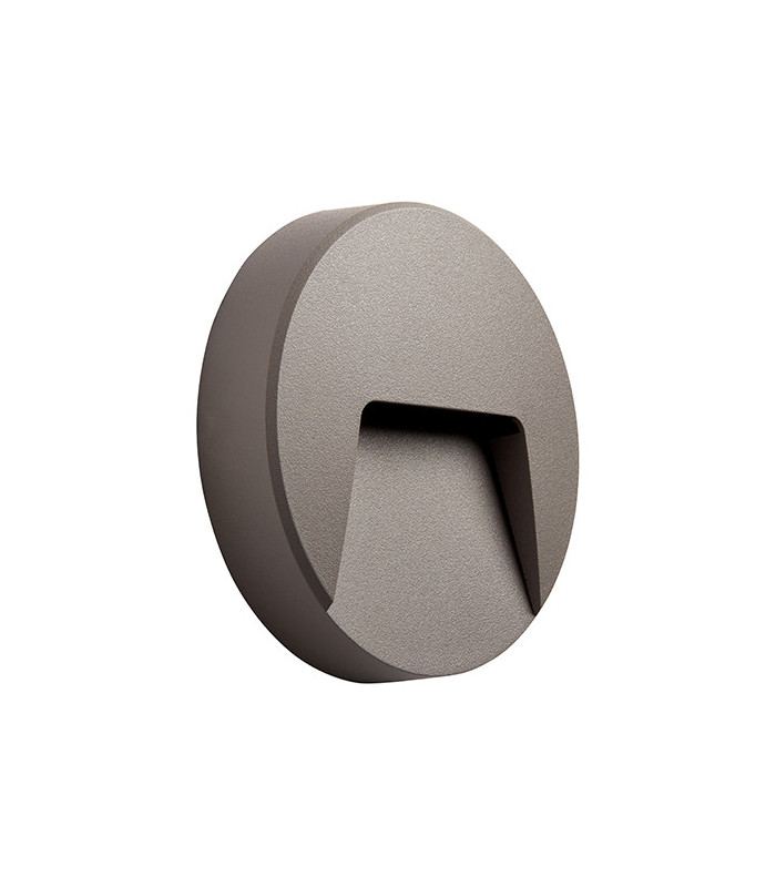 Outdoor Surface Mounted 3W LED Wall Light Grey, IP65
