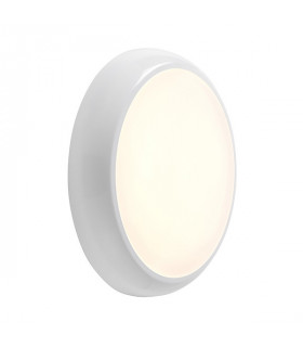 18W LED Round Flush Light Gloss White, IP65