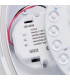 18W LED Round Flush Light Gloss White, IP65