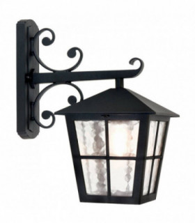 1 Light Outdoor Wall Lantern Light Black, E27