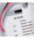 Dimmable 18W LED Round Flush Light Gloss White with Sensor 150˚ detection angle, IP65