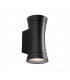 Outdoor Up Down Dimmable Wall Light Textured Black, IP44