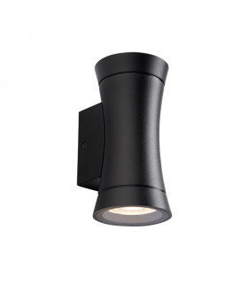 Outdoor Up Down Dimmable Wall Light Textured Black, IP44
