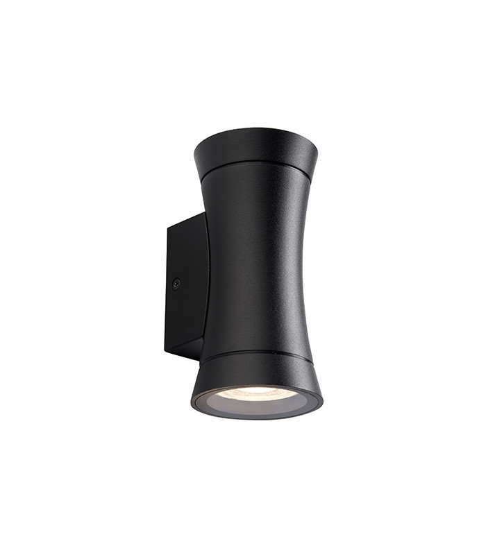 Outdoor Up Down Dimmable Wall Light Textured Black, IP44