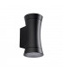 Outdoor Up Down Dimmable Wall Light Textured Black, IP44