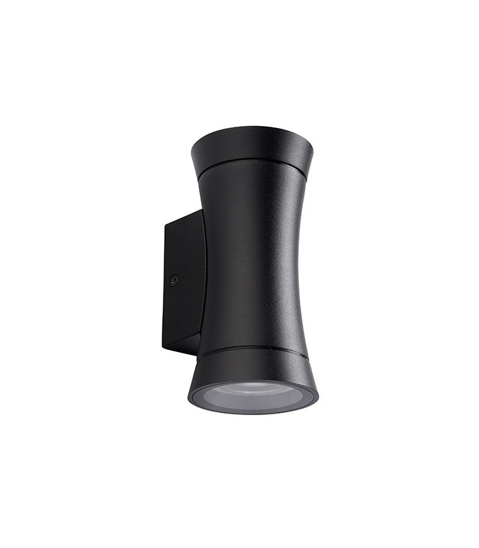 Outdoor Up Down Dimmable Wall Light Textured Black, IP44
