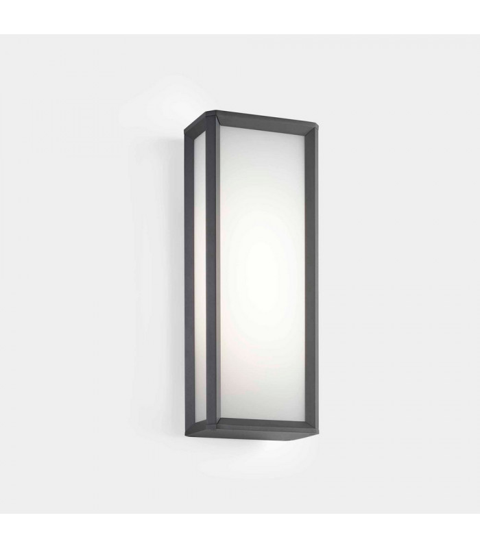 Outdoor LED Box Wall Lantern Urban Grey, White IP65 21.8W 2700K