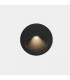 Outdoor LED Recessed Wall Light Round Urban Grey IP65 2.2W 3000K