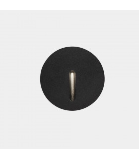 Outdoor LED Recessed Wall Light Round Urban Grey IP65 2.2W 3000K
