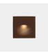 Outdoor LED Recessed Wall Light Square Brown IP65 2.2W 3000K