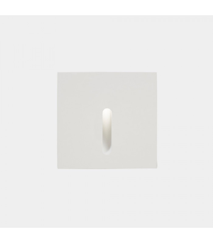 Outdoor LED Recessed Wall Light Square White IP65 2.2W 3000K
