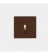 Outdoor LED Recessed Wall Light Square Brown IP65 2.2W 2700K