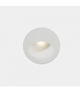 Outdoor LED Recessed Wall Light Round White IP65 2.2W 4000K