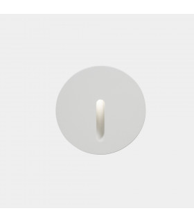 Outdoor LED Recessed Wall Light Round White IP65 2.2W 4000K