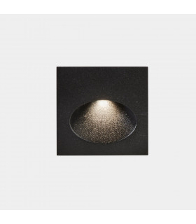 Outdoor LED Recessed Wall Light Square Urban Grey IP65 2.2W 4000K