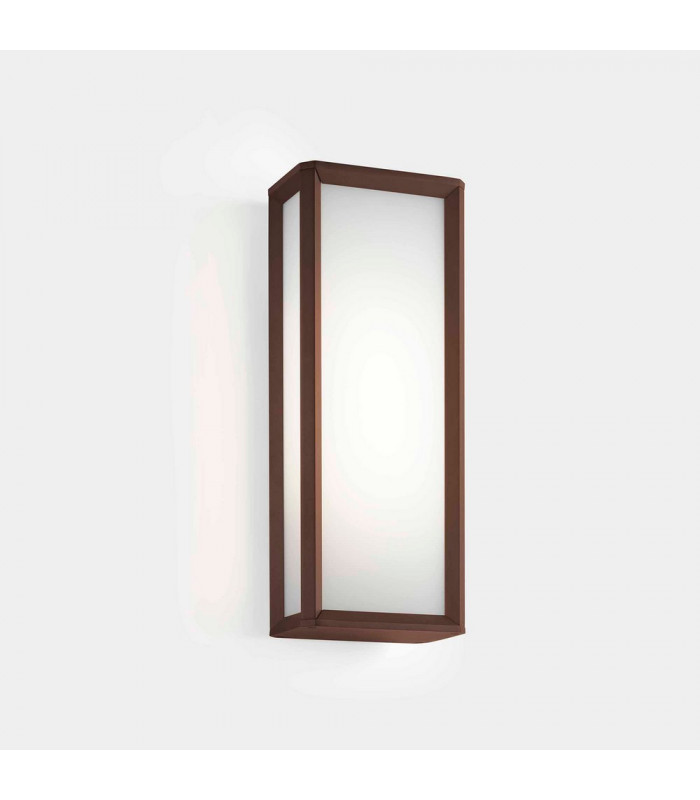 Outdoor LED Box Wall Lantern Brown, White IP65 21.8W 2700K