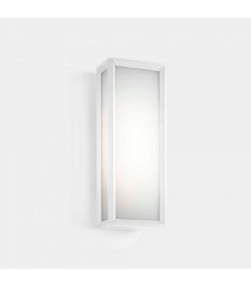 Outdoor LED Box Wall Lantern White, White IP65 21.8W 2700K