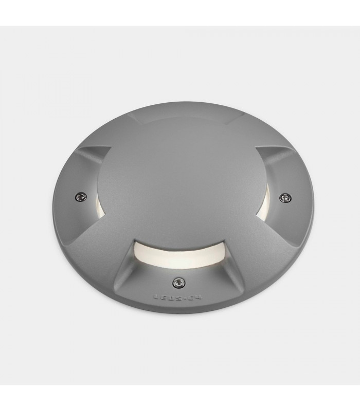 Outdoor LED Recessed Ground Light Grey, Satin IP65/IP67 4.6W 3000K
