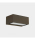 Outdoor LED Up Down Light Brown, Opal IP65 10.5W 2700K