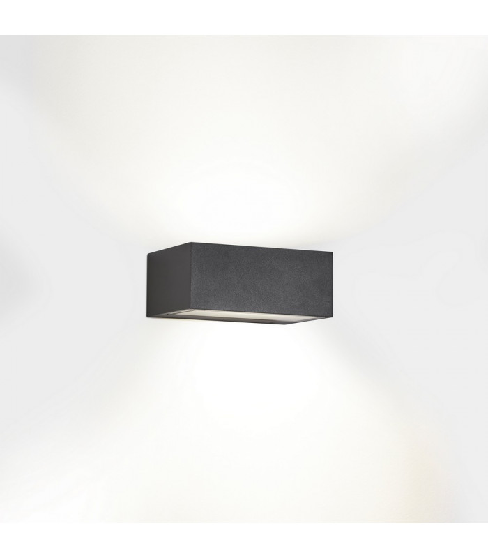 Outdoor LED Up Down Light Urban Grey, Opal IP65 10.5W 2700K