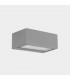 Outdoor LED Up Down Light Grey, Opal IP65 17.5W 2700K
