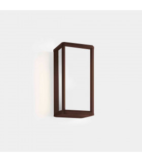 Outdoor LED Mini Box Wall Lantern Brown, White IP65 9W 2700K