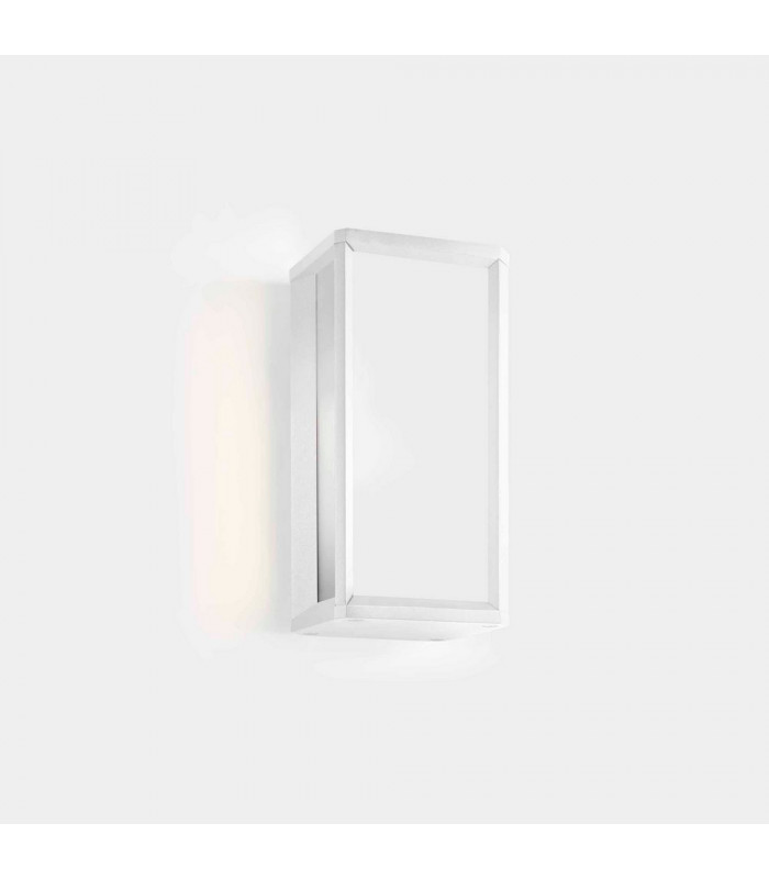Outdoor LED Mini Box Wall Lantern White, White IP65 9W 2700K