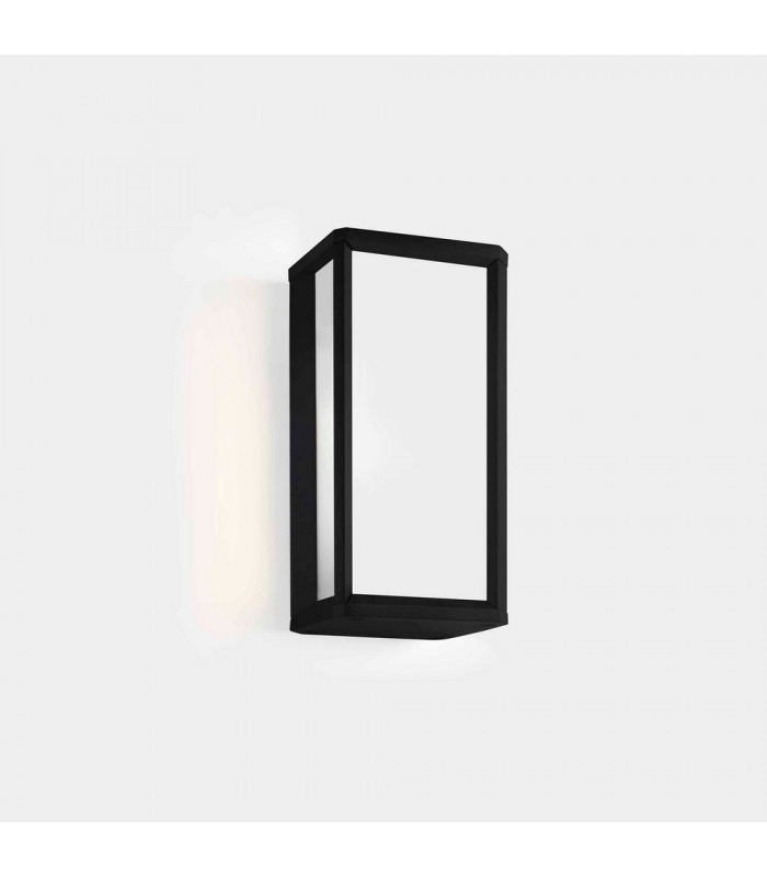 Outdoor LED Mini Box Wall Lantern Black, White IP65 9W 2700K