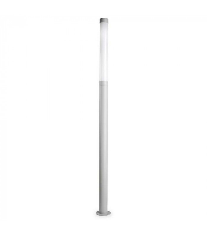 Outdoor LED Bollard Grey, Opal IP65 4000K Dimmable