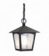 1 Light Outdoor Ceiling Chain Lantern Black IP43, E27