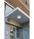 Outdoor Simple Flush White, Opal IP65 E27